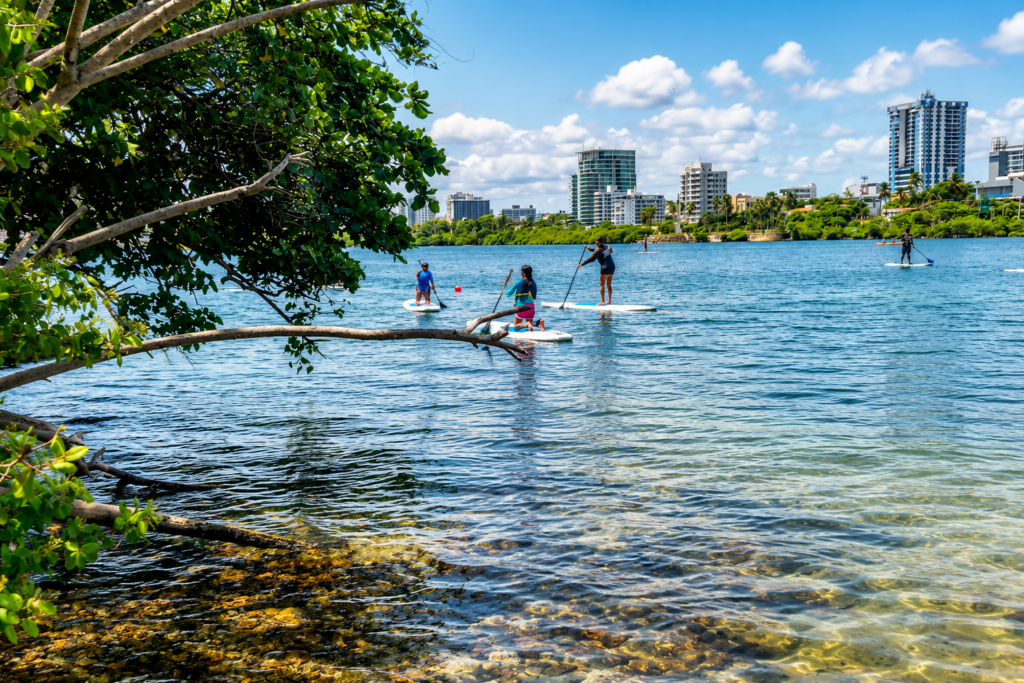 San Juan with Kids: The Complete Family Travel Guide - Paddle board at Condado lagoon